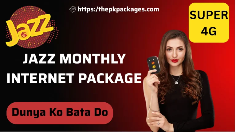 Jazz Internet Packages Monthly | Code & Update 2025 6 jazz internet packages monthly