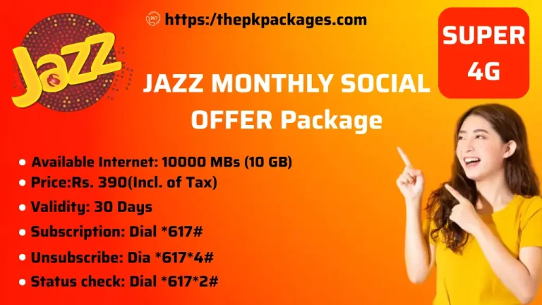 jazz monthly social package