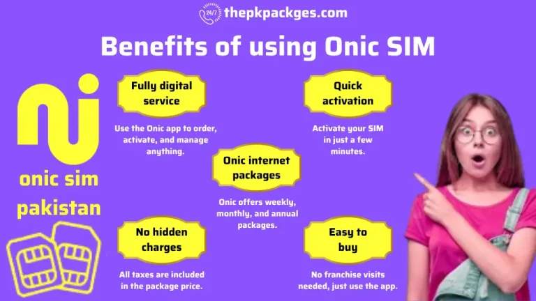 Onic SIM Packages Pakistan 5 Benefits of using Onic SIM