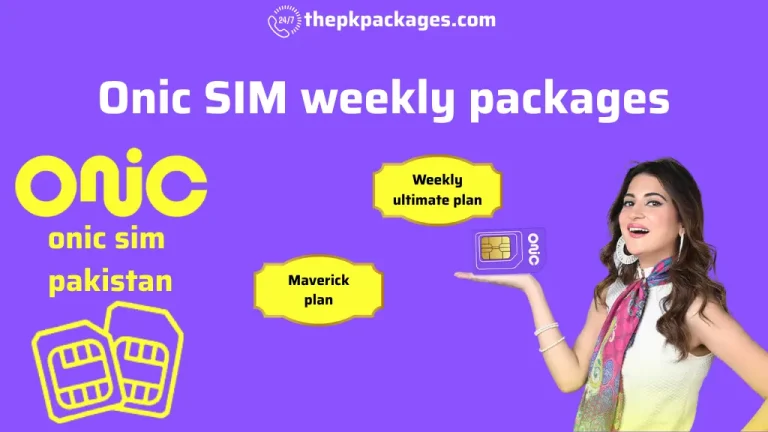 Onic SIM Packages Pakistan 2 Onic SIM weekly packages