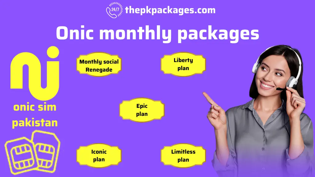 Onic SIM Packages Pakistan 3 Onic monthly packages