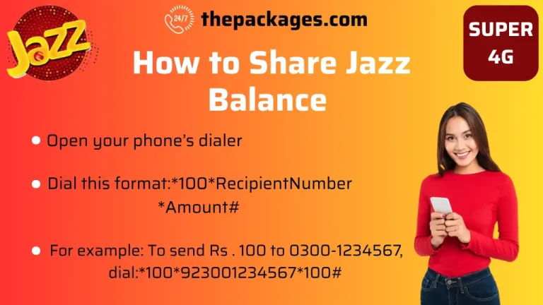 How to Jazz Balance Share 2025 full guide 2 Jazz Balance Share Code