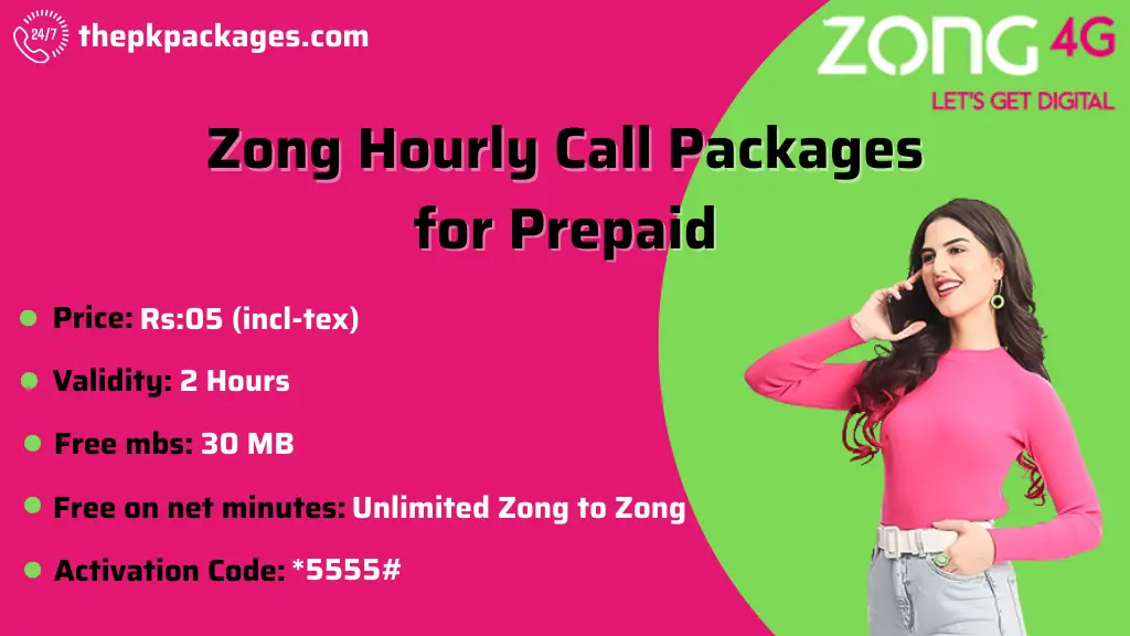 Zong Call Packages 2025 2 ZONGhourly call packages