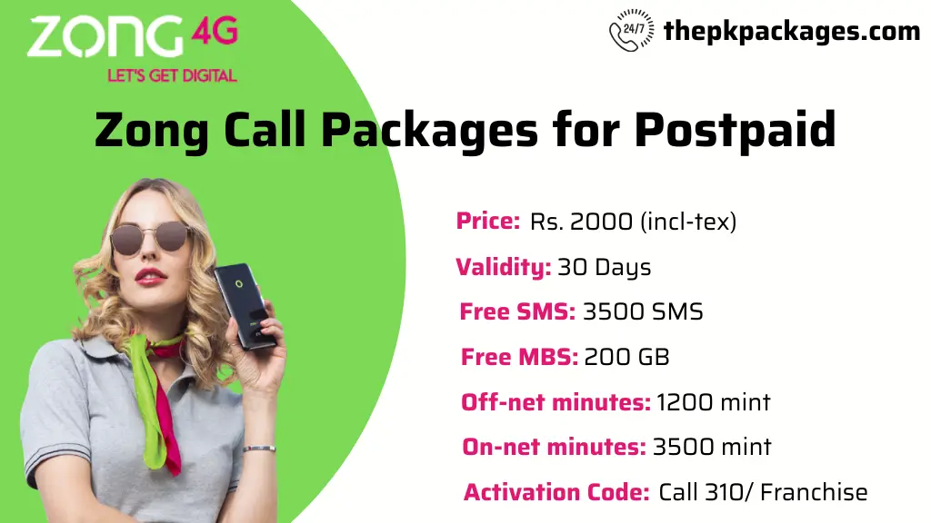 Zong Call Packages 2025 6 Zong Call Packages for Postpaid