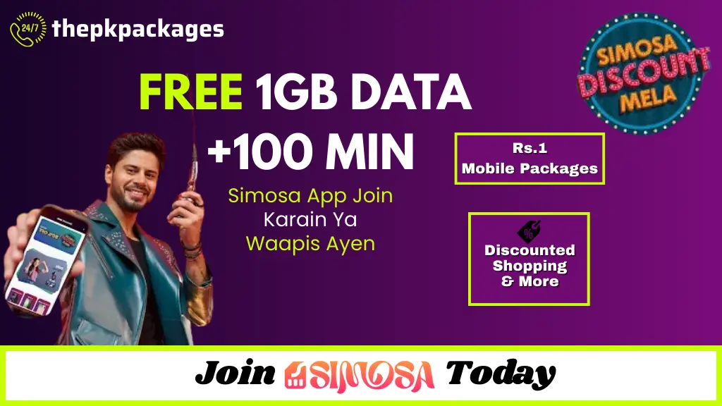 Simosa | Jazz World App (2025) Complete Details 25 FREE 1GB DATA 100 MIN